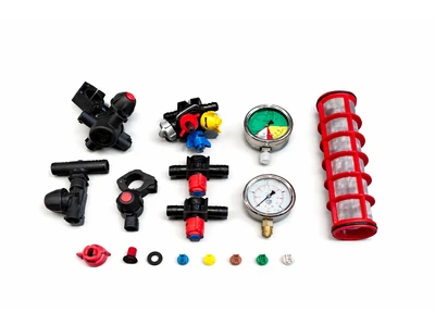 postřikovač-trysky a držáky trysek bílé